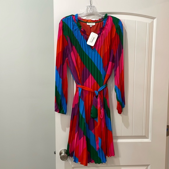Skies Are Blue Dresses & Skirts - Colorful flowy dress with belt option. New with tags.